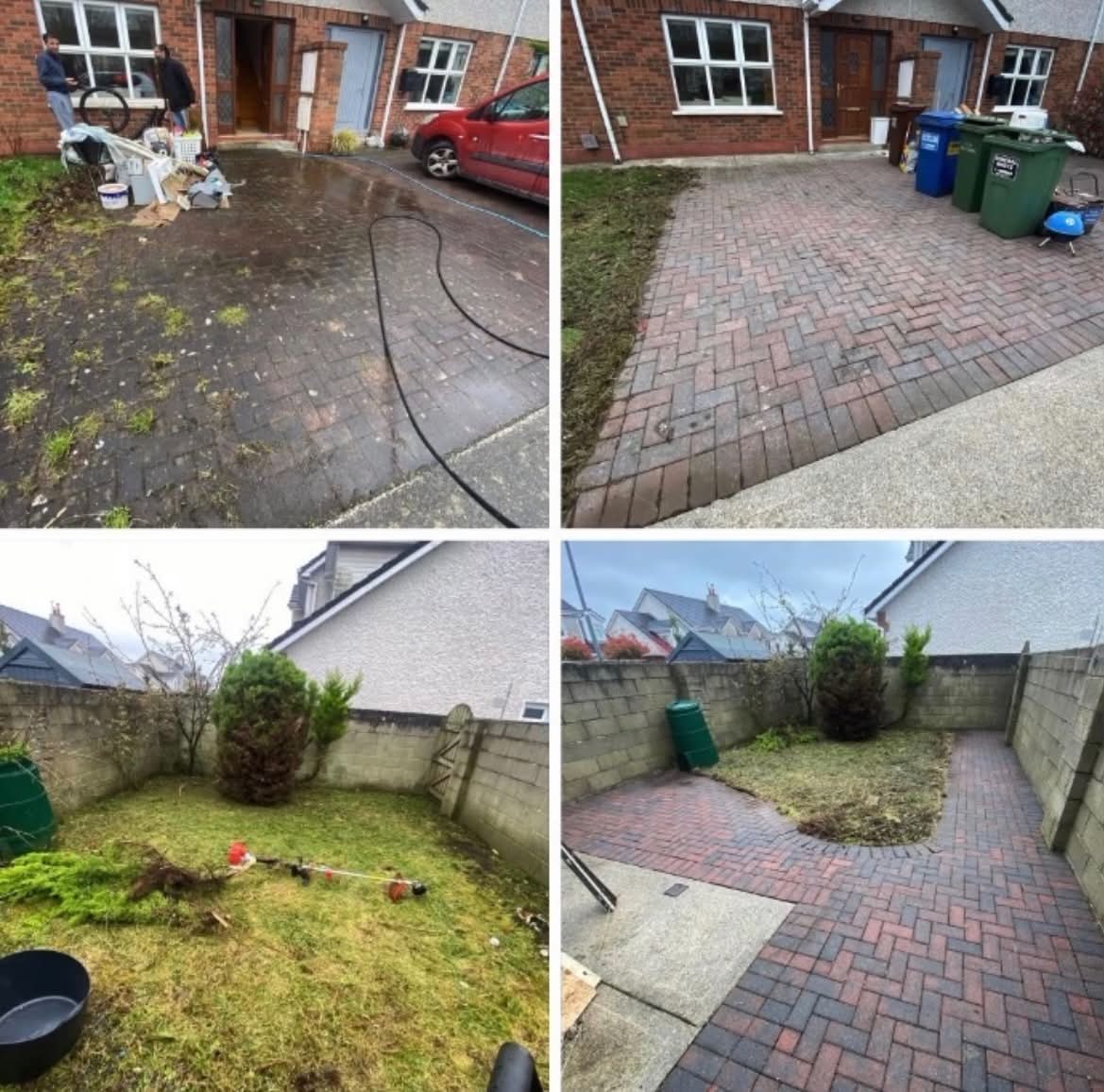 Driveway and patio transformation by JM Pro Solutions